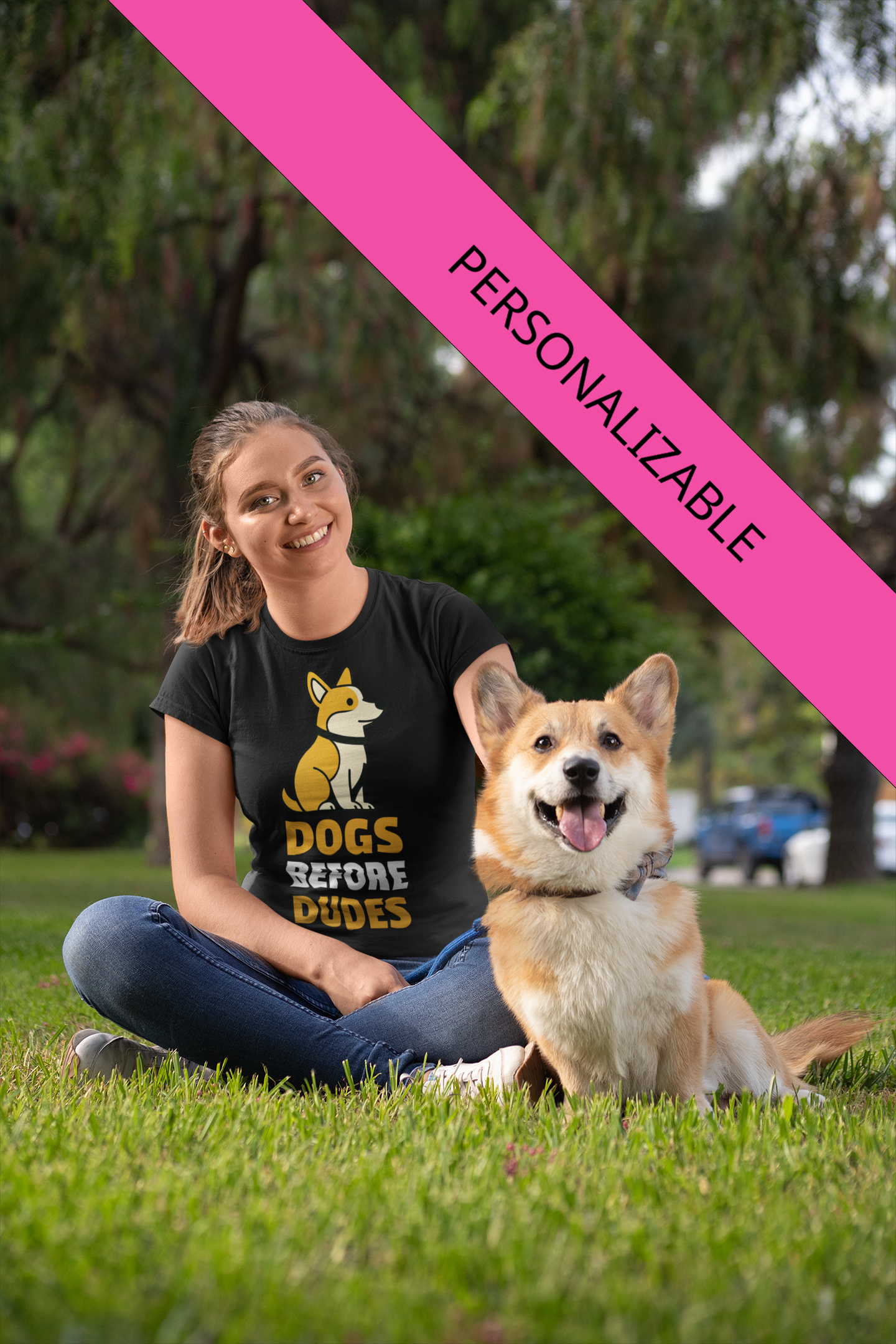DOGS BEFORE DUDES - PLAYERA PERSONALIZADA